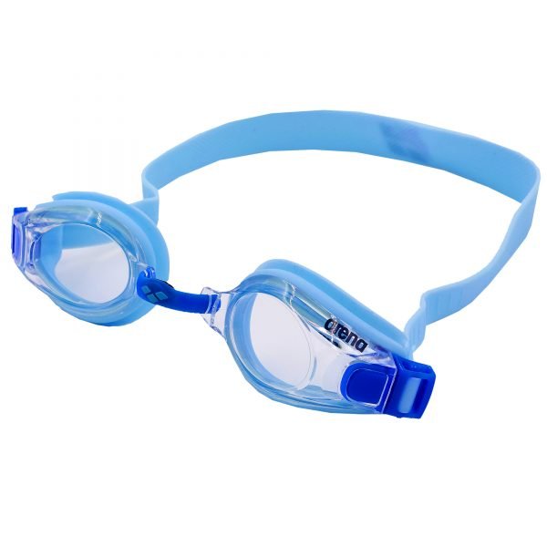 Очки для плавания детские ARENA MULTI JUNIOR 2 WORLD (поликарбонат, термопластичная резина, силикон, цвета в ассортименте) - Цвет Голубой