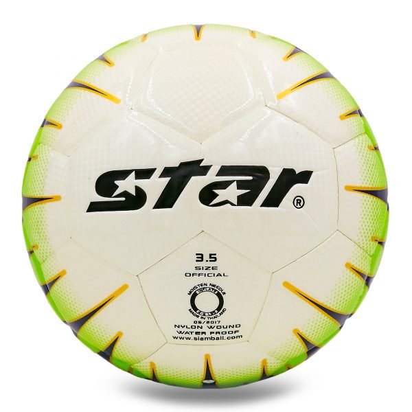 Мяч для футзала №4 Клееный-PU STAR (белый)