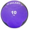 Мяч медицинский медбол Zelart Medicine Ball 10кг (резина, d-28,5см, фиолетовый-черный)