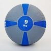 Мяч медицинский медбол Zelart Medicine Ball 9кг (резина, d-28,5см, серый-синий)