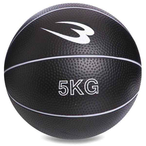 Мяч медицинский медбол Record Medicine Ball 5кг (верх-резина, наполнитель-песок, d-20см,цвета в ассортименте)