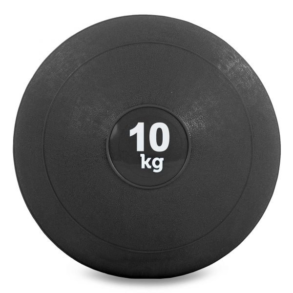 Мяч набивной слэмбол для кроссфита Record SLAM BALL 10кг (резина, минеральный наполнитель, d-23см,черный)