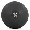 Мяч набивной слэмбол для кроссфита Record SLAM BALL 12кг (резина, минеральный наполнитель, d-23см,черный)