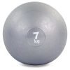 Мяч набивной слэмбол для кроссфита Record SLAM BALL 7кг (резина, минеральный наполнитель, d-23см, серый)