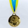 Медаль спортивная с лентой AIM  d-5см Бильярд (металл, 25g, 1-золото, 2-серебро, 3-бронза) - Цвет Золотой