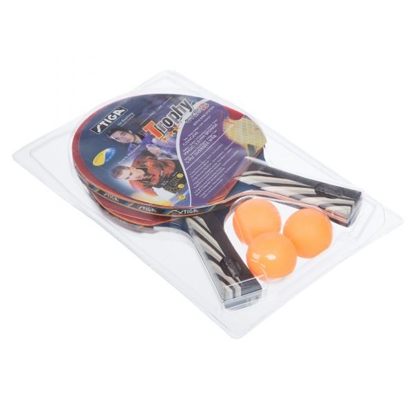 Набор для настольного тенниса 2 ракетки, 3 мяча STG SPECTRA МТ-1277 (древесина, резина) Replika