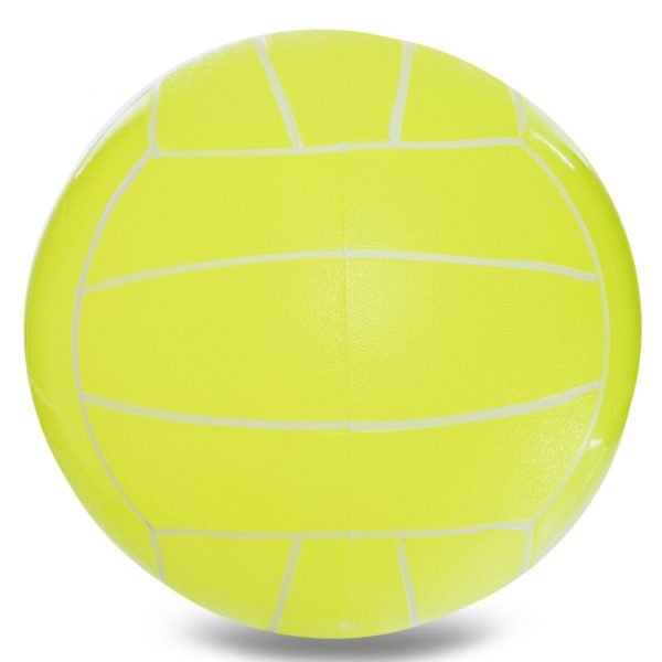 Мяч резиновый Волейбольный (резина, вес-260г, р-р 22см (8,5in), цвета в ассортименте) - Цвет Лимонный