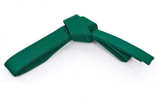 Пояс для кимоно Champion (хлопок, полиэстер, длина-260-300см, зеленый) - 3, длина 260 см