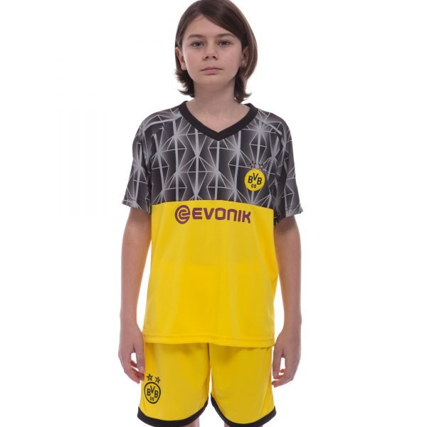 Форма футбольная детская BORUSSIA DORTMUND резервная 2020 SP-Planeta (р-р 20-28-6-14лет, 110-155см, желтый-черный) - 20, возраст 6лет, рост 110-115