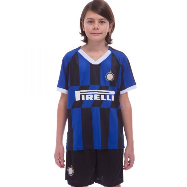 Форма футбольная детская INTER MILAN домашняя 2020 SP-Planeta (р-р 20-28-6-14лет, 110-155см, синий-черный) - 20, возраст 6лет, рост 110-115