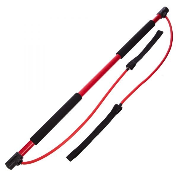Палка гимнастическая для фитнеса  с эспандерами Bodi Shaper Stick PS (пласт,l-100см,lэсп-65см)