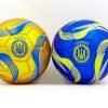 Мяч футбольный №2 Сувенирный Сшит машинным способом (№2, PVC матовый, синий, желтый)