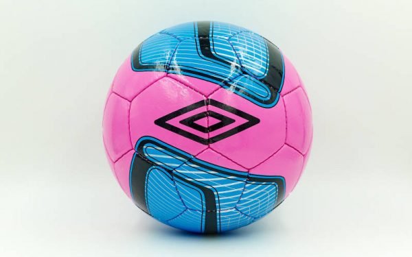 Мяч футбольный №5 DX UMB (№5, 5 сл., сшит вручную, цвета в ассортименте) - Цвет Розовый