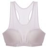 Защита груди женская (топ + 2 вставки, полиамид, эластан, р-р универсальный 42-50, белый, черный, цвета в ассортименте) - Цвет Белый