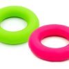 Эспандер кистевой Кольцо (1шт) (резина, d-9см, нагрузка 40LB(18кг), зеленый, розовый)