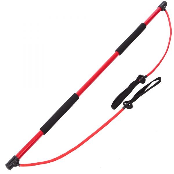 Палка гимнастическая для фитнеса с эспандерами Bodi Shaper Stick PS (пласт,l-130см,l эсп-65см)