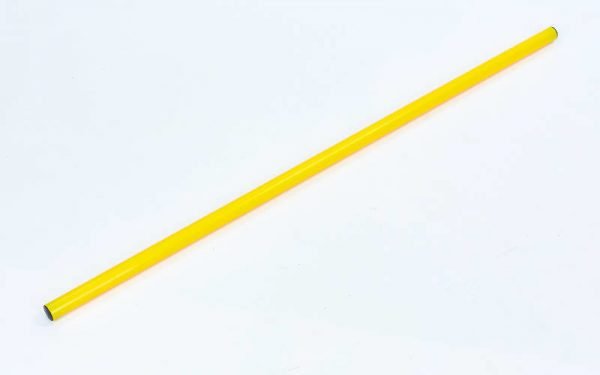 Палка гимнастическая тренировочная (штанга) пластик 0,8м FI-2025-0,8 (d-2,5см, цвета в ассортименте) - Цвет Желтый
