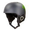 Шлем горнолыжный с механизмом регулировки MOON (PC, p-p S-L-53-61, цвета в ассортименте) - Черный-салатовый-S (53-55)
