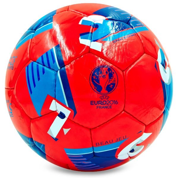Мяч футбольный №5 PU ламин. EURO-2016 (№5, 5 сл., сшит вручную)