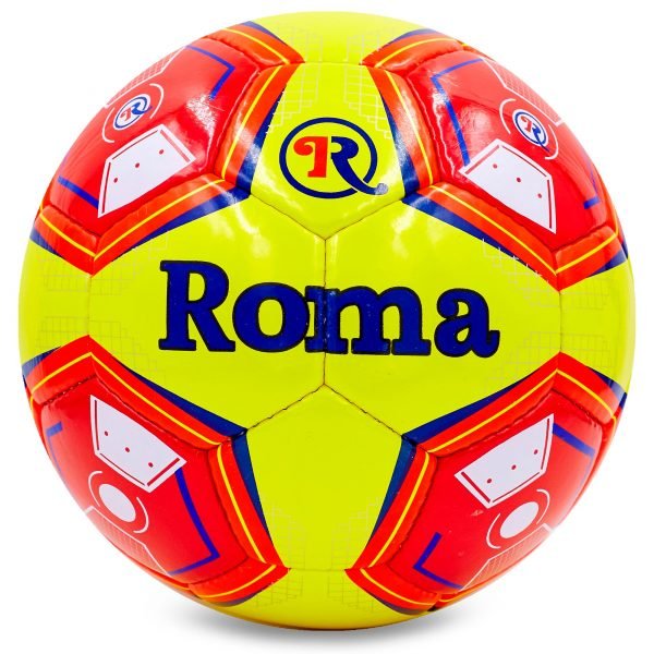 Мяч футбольный №5 PU ламин. ROMA (№5, 5 сл., сшит вручную)