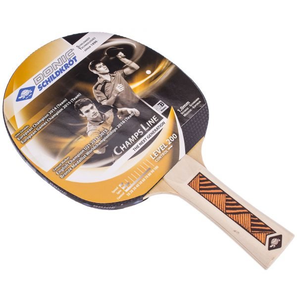 Ракетка для настольного тенниса 1 штука DONIC LEVEL 200 CHAMPS LINE (древесина, резина)