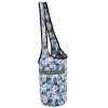 Сумка для фитнеса и йоги через плечо Yoga bag KINDFOLK (размер 33смх84см, полиэстер, хлопок, розовый-голубой)