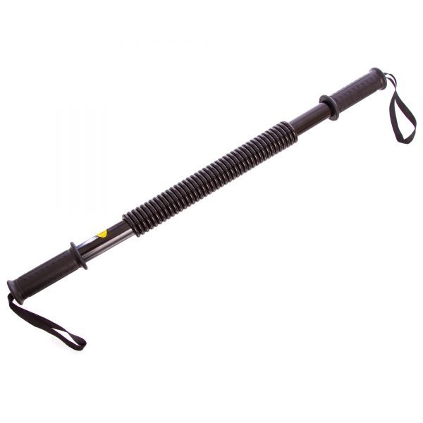 Эспандер силовой прут Power Twister (металл, ручка резина, l-65см, d-3,6см, нагрузка 30кг, черный)