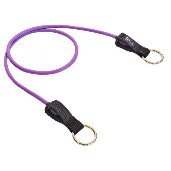 Эспандер трубчатый с кольцом фиолетовый (латекс, р-р 5,8х8,3x1200мм, фиолетовый)