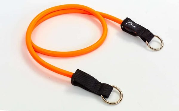 Эспандер трубчатый с кольцом оранжевый (латекс, р-р 5,5х12,5x1200мм, оранжевый)