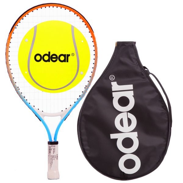 Ракетка для большого тенниса детская ODEAR (алюминий, 5-6лет, 19in, голубой)