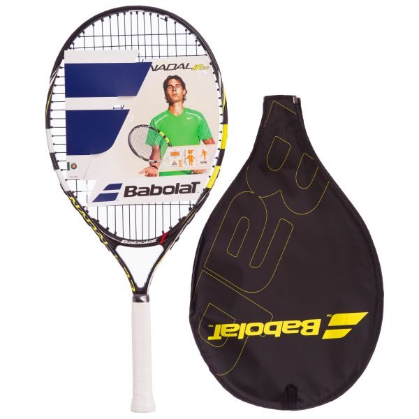 Ракетка для большого тенниса юниорская BABOLAT NADAL JUNIOR 23 (черный-желтый)