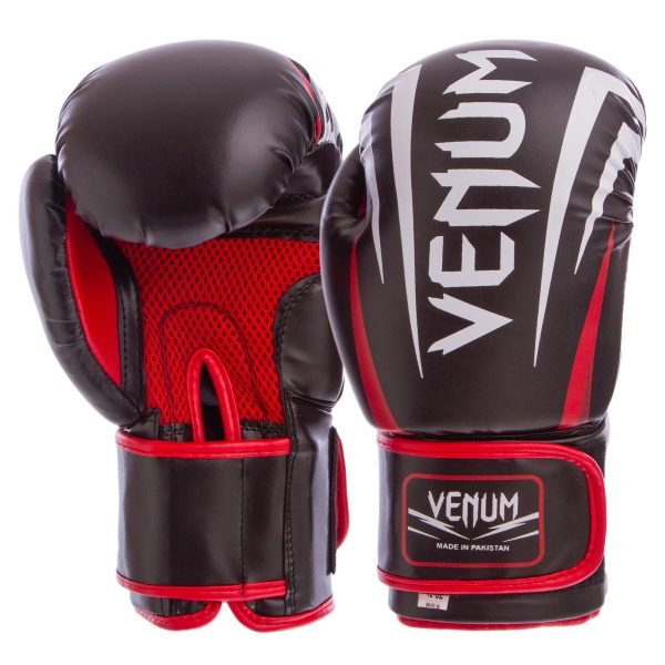 Перчатки боксерские DX на липучке VNM SHARP (р-р 8-12oz, цвета в ассортименте) - Черный-8 унции