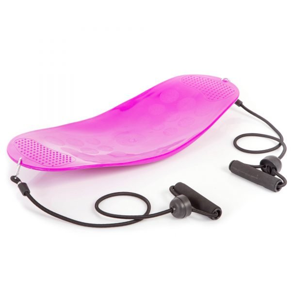 Доска балансировочная с эспандерами WORKOUT BOARD TWIST (ABS-пластик, р-р 60х24см, цвета в ассортименте) - Цвет Фиолетовый