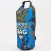 Водонепроницаемый гермомешок с плечевым ремнем Waterproof Bag 10л (PVC,цвета в ассортименте) - Цвет Камуфляж синий