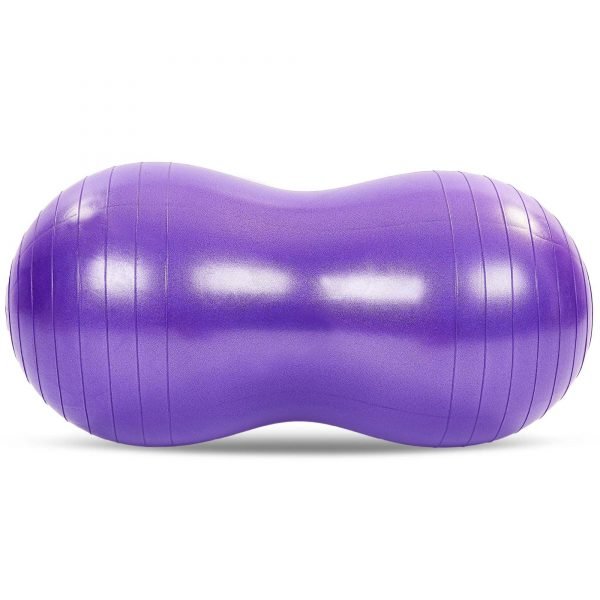 Мяч для фитнеса Арахис (фитбол) сатин 50смх100см (PVC,l-100см,1200г, цвета в ассортименте, ABS-система) - Цвет Фиолетовый