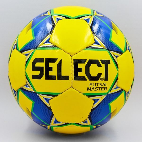 Мяч для футзала №4 ламин. ST MASTER (ST-8158)  (5 сл., сшит вручную) (цвета в ассортименте) - Цвет Желтый-синий