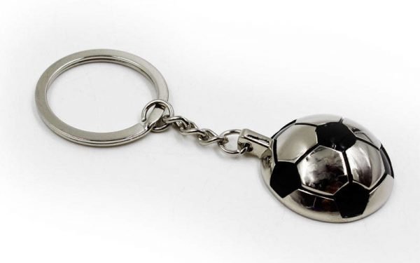 Брелок Мяч футбольный (металл хром, d-3см, цена за 1 шт.)