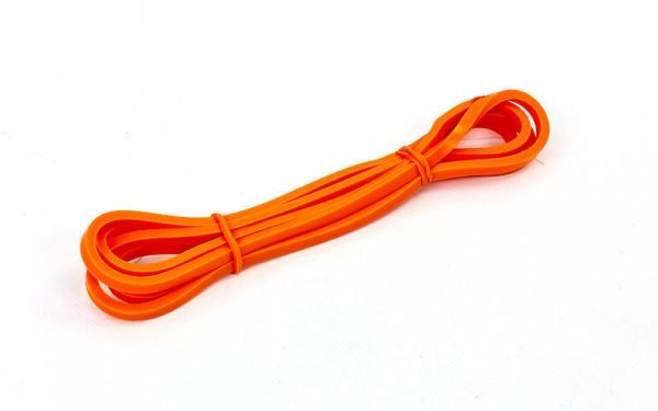 Резина для подтягиваний (лента силовая) POWER BANDS (размер 2000x6,4x4,5мм, жесткость ХХXS, оранжевый)