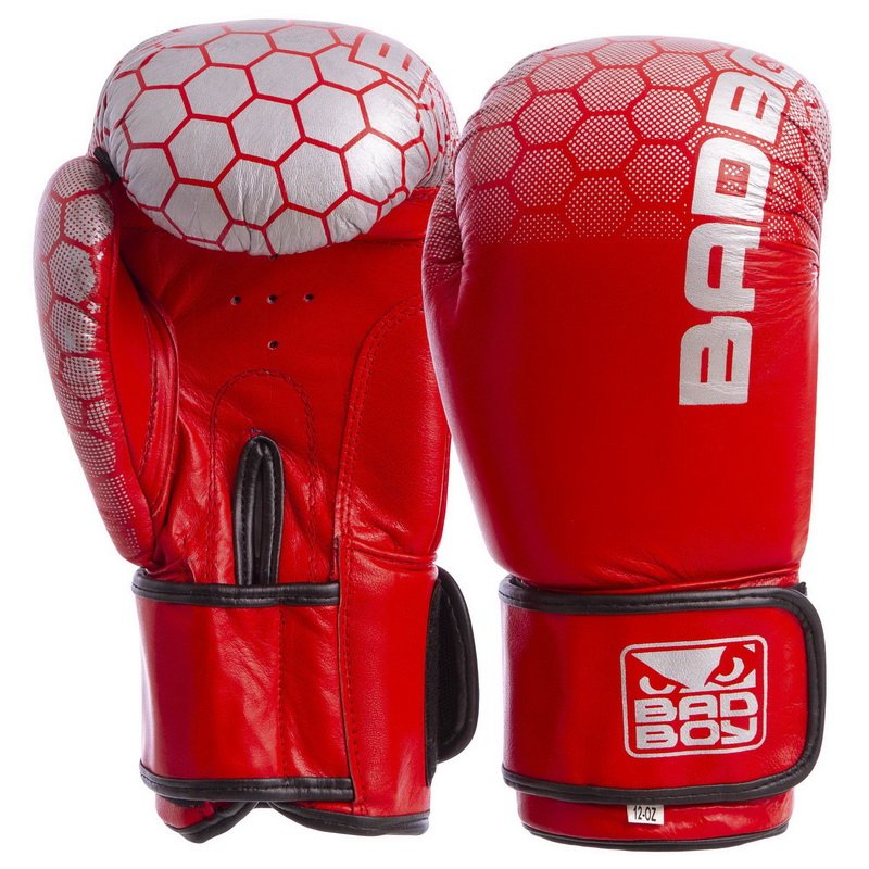 Купить Перчатки боксерские кожаные на липучке BDB (р-р 10-14oz, цвета в .
