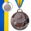 Медаль спортивная с лентой AIM  d-5см Ролик. коньки (металл, 25g, 1-золото, 2-серебро, 3-бронза) - Цвет Серебряный