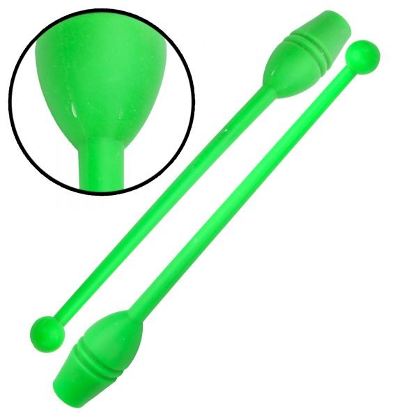 Булавы для художественной гимнастики 35см Lingo (пластик, l-35см, 83г, цвета в ассортименте) - Цвет Зеленый