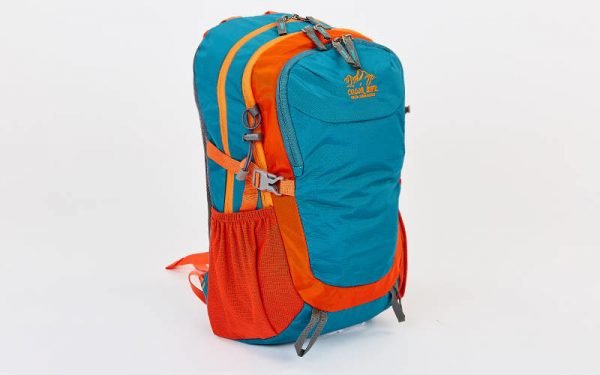 Рюкзак спортивный с жесткой спинкой COLOR LIFE V-25л (нейлон, р-р 44,5х27х17,5см, цвета в ассортименте) - Цвет Бирюза-оранжевый