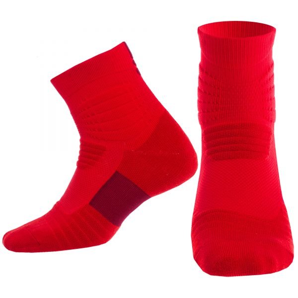 Носки спортивные для баскетбола (нейлон, хлопок, р-р 40-45, цвета в ассортименте) - Цвет Красный