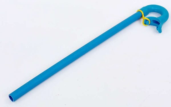 Трубка для плавания UR (пластик, резина, голубой)