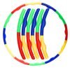 Обруч складной Хула Хуп Hula Hoop двухцветный (пластик, 6 секций, d-59см)