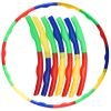 Обруч складной Хула Хуп Hula Hoop двухцветный (пластик, 7 секций, d-65см)