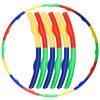 Обруч складной Хула Хуп Hula Hoop двухцветный (пластик, 8 секций, d-77см)