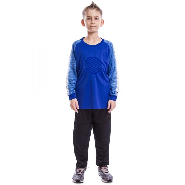 Форма футбольного вратаря детская (PL, р-р S-M-8-16лет, цвета в ассортименте) - Синий-S, 8-12 лет, рост 140-150