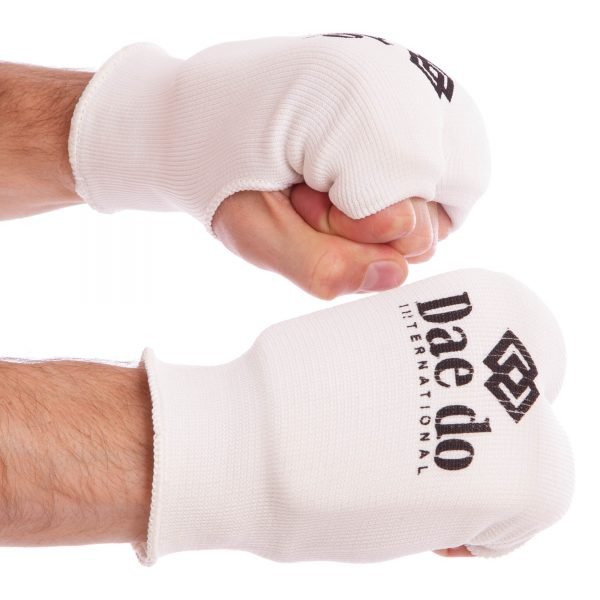 Накладки (перчатки) для каратэ DADO (PL, хлопок, эластан, р-р XS-L, белый) - L