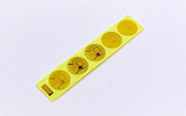 Наклейка (жетон) на медаль, кубок d-2,5см Баскетбол (1, 2, 3 место, 1уп.-120шт, цена за 1шт) - Цвет Золотой